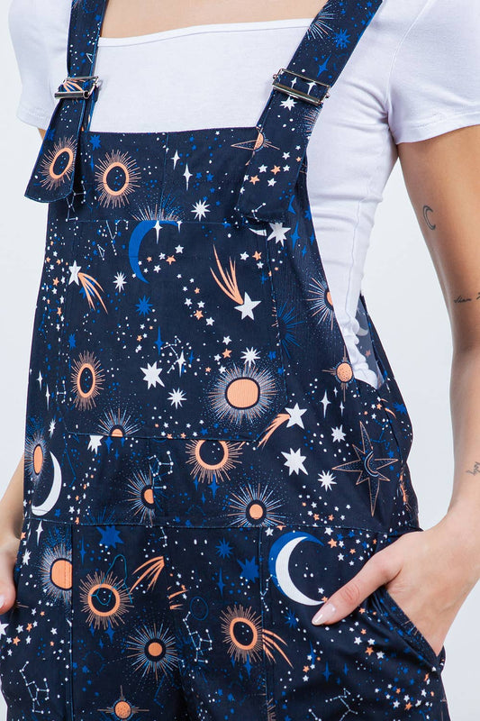 Celestial Space Overall Jumpsuit