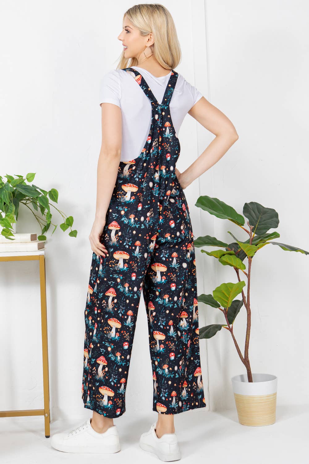 Dreamy Mushroom Corduroy Overall