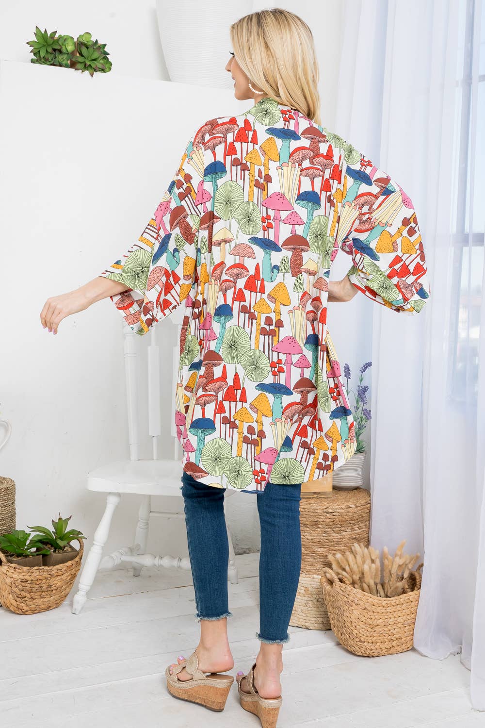 Colorful Mushroom Kimono