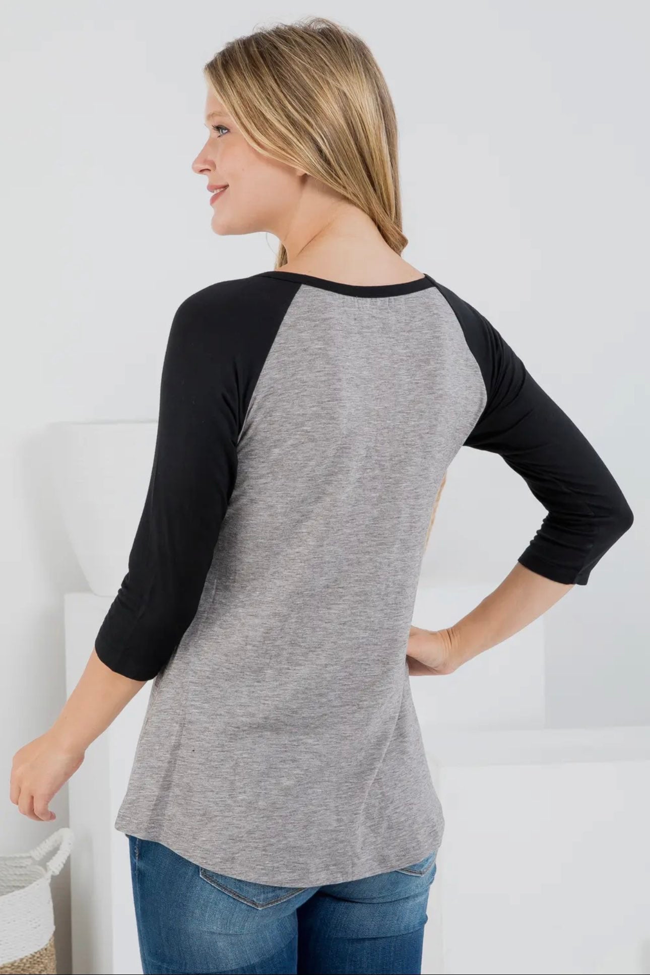 Mushroom Print Raglan Shirt