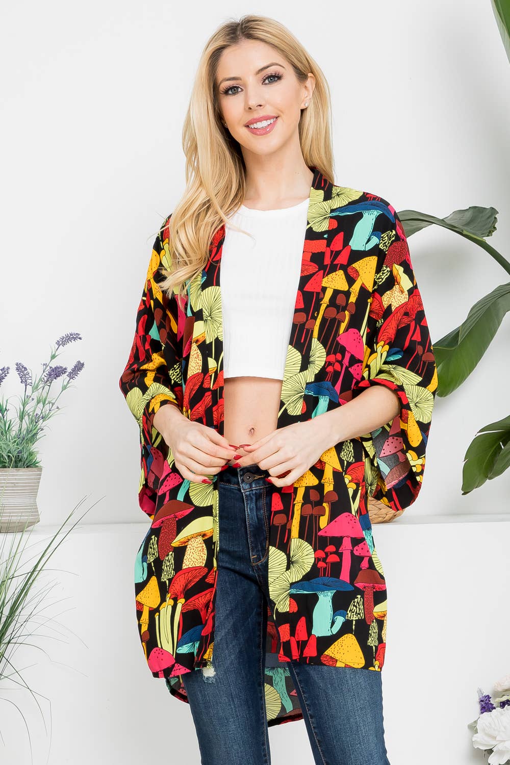 Whimsical Mushroom Kimono