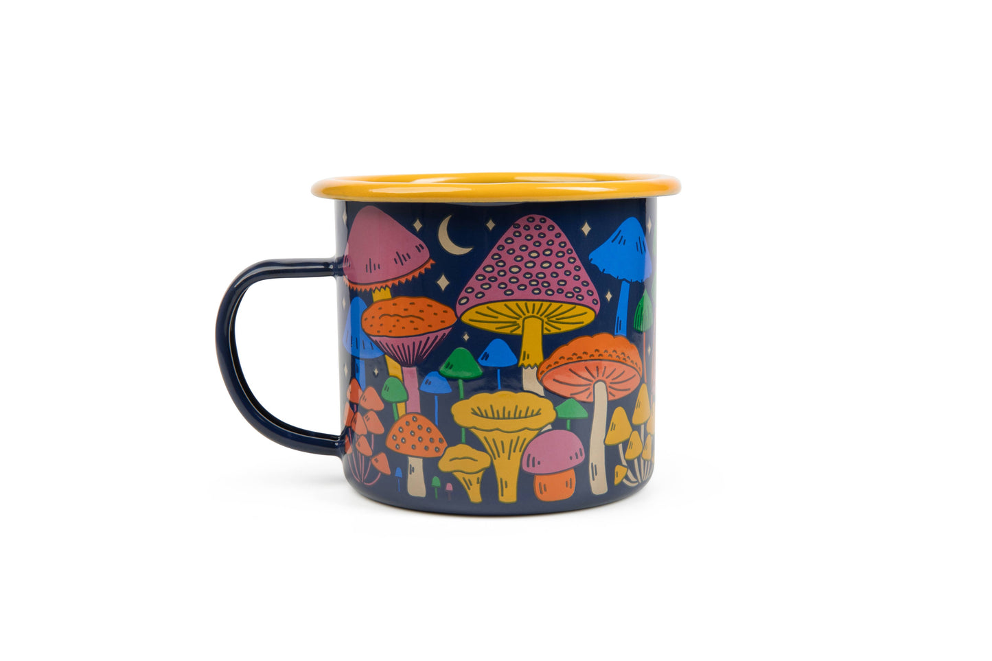 Enamel Coffee & Camp Mug - Midnight Mushroom