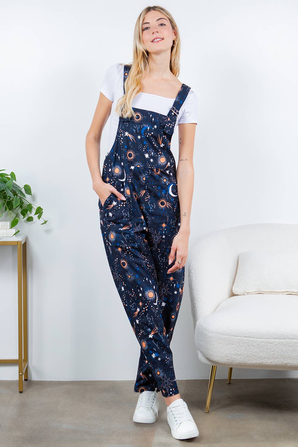 Celestial Space Overall Jumpsuit