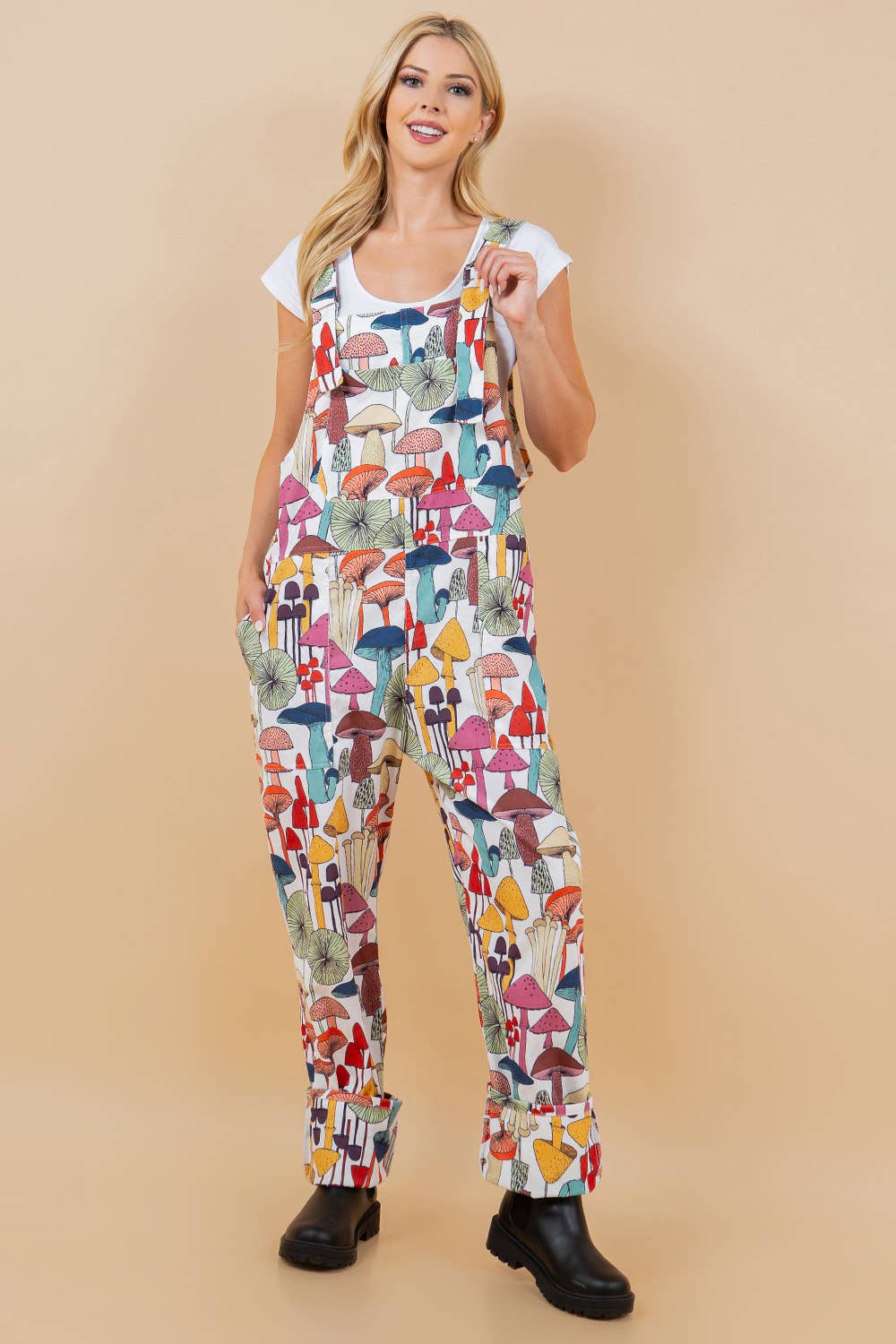 Whimsical Mushroom Overall