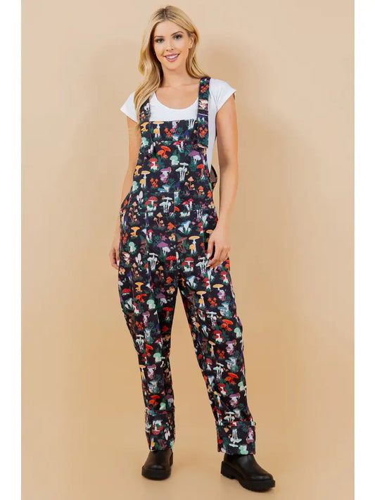 Fungi Fantasy Garden: Adjustable Corduroy Overall image 0