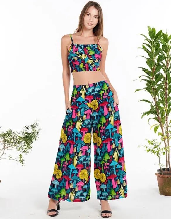 Womens Mushie Rayon Palazzo Pants (One Size) image 0