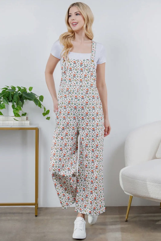 Retro Mushroom Overall Jumpsuit image 0