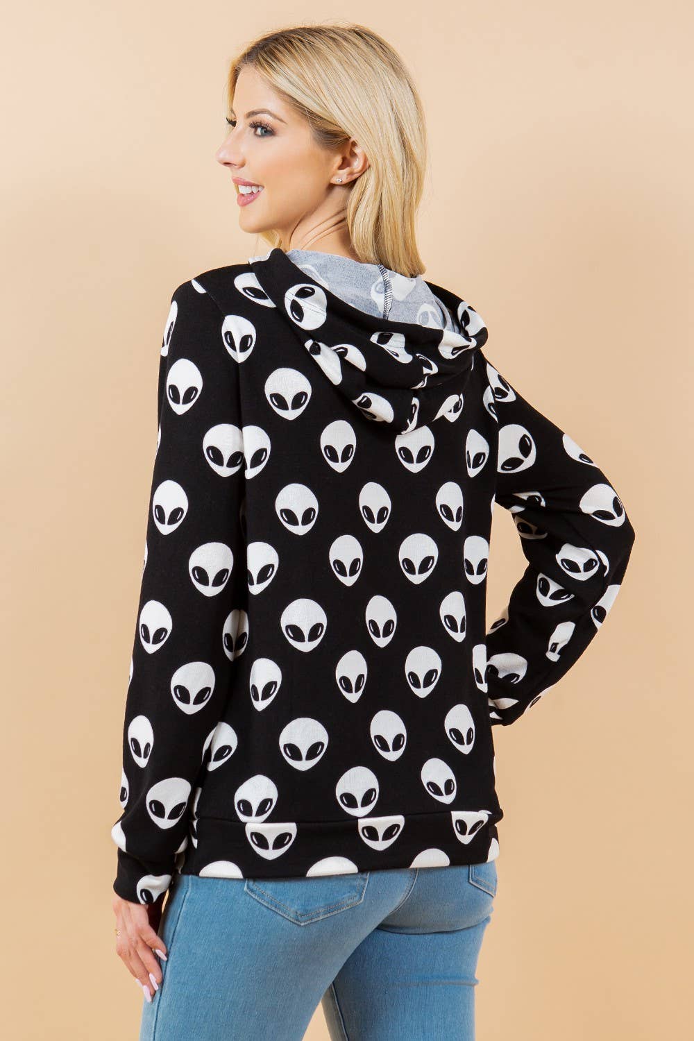 All Over Alien Pullover Hoodie