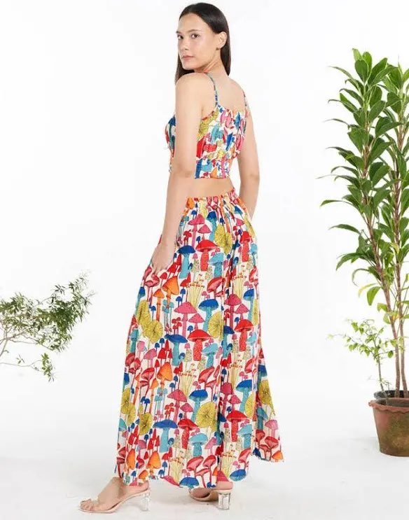 Womens Mushie Rayon Palazzo Pants (One Size) image 1