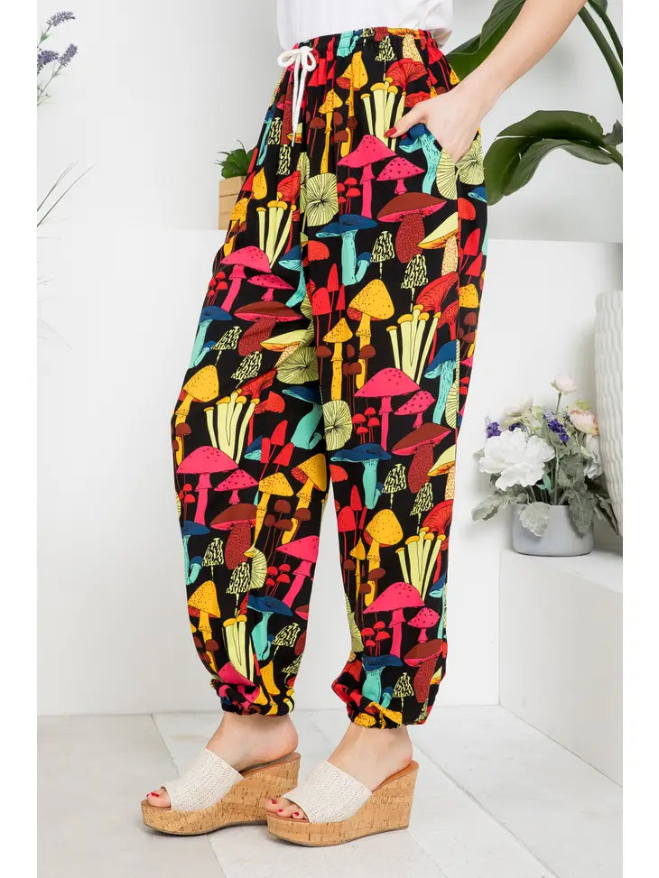 Mushie Print Pants image 0
