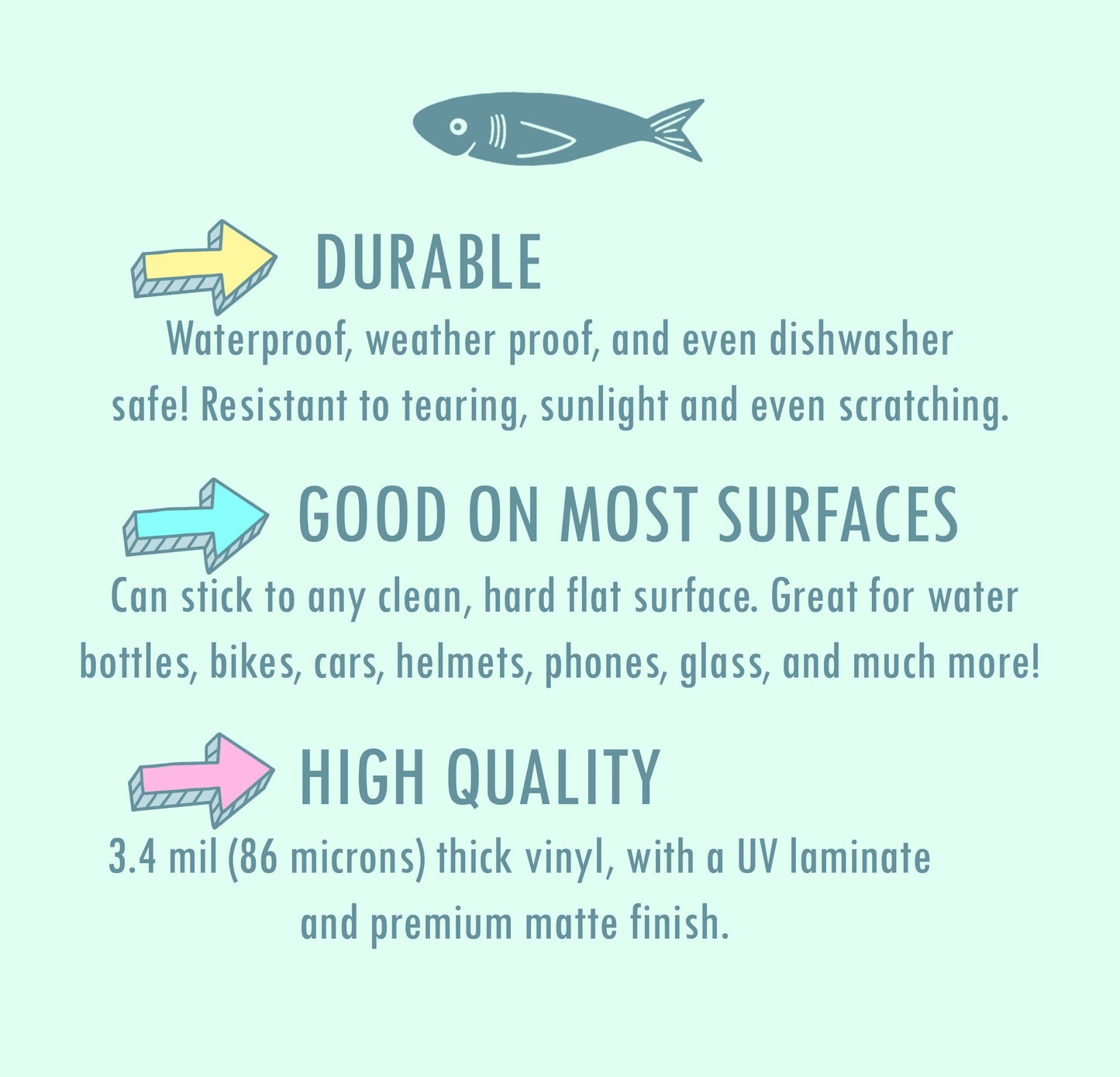 Unicorn, Magical Rainbow, Retro Magic 70s 80s Vinyl Sticker