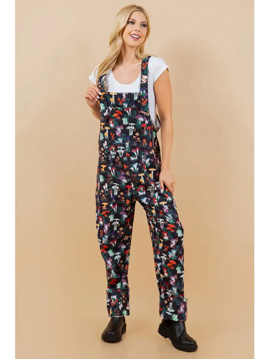Fungi Fantasy Garden: Adjustable Corduroy Overall image 1