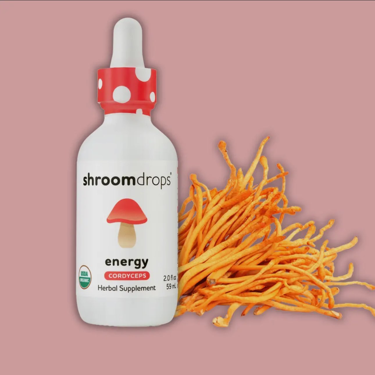 ⚡ Organic Cordyceps Mushroom Tincture - Energy